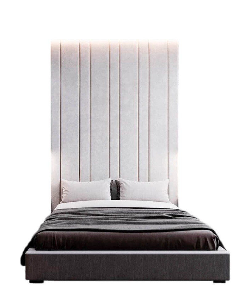 Мягкие стеновые панели с кроватью