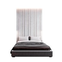 Мягкие стеновые панели с кроватью