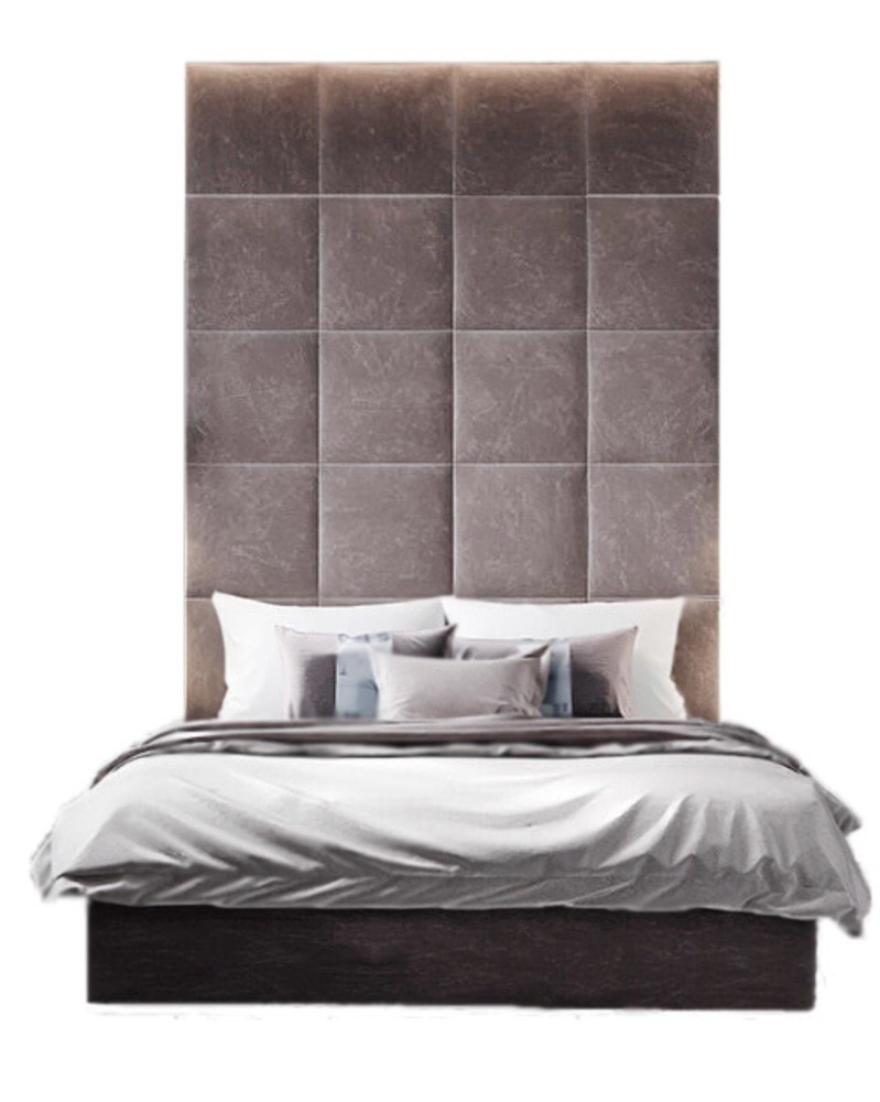 Мягкие стеновые панели с кроватью 2